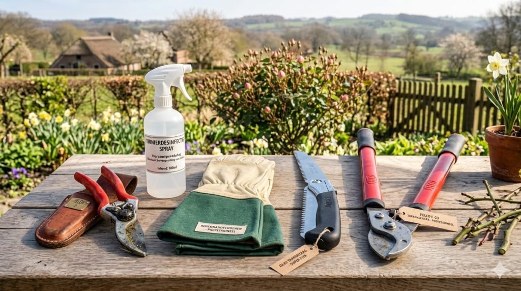 Beste gereedschap rozen snoeien — Felco F-2 en accessoires