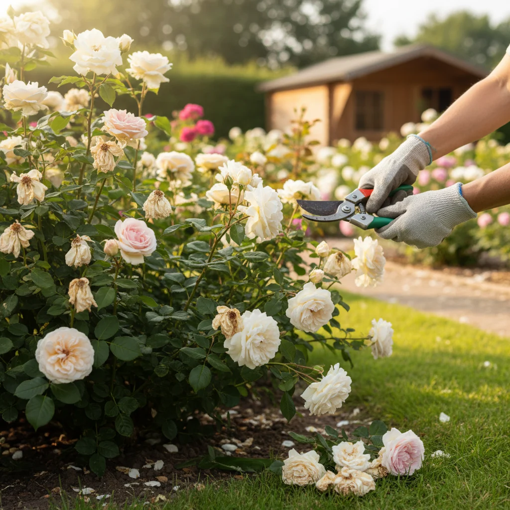 Rozen snoeien zomer